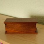 Dovetail Box for a microphone made using some old Brazilian Mahogany, finished with de-waxed shellac then dark wax.
