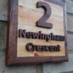 House Number Plaque by Colin Whiting