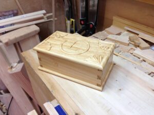 Jewellery Box with Carved Lid by Greg Merritt