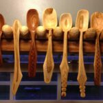 Carved Spoons and Rack by Greg Merritt