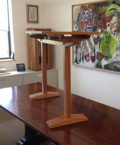 Mahogany Trestle table by Orestes Valella