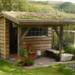 Garden Shed with Green Roof by Ian Lambert