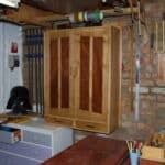 Pine Case with Oak Doors (Mahogany Panels). Made this with my daughter as part of her A Level D/T