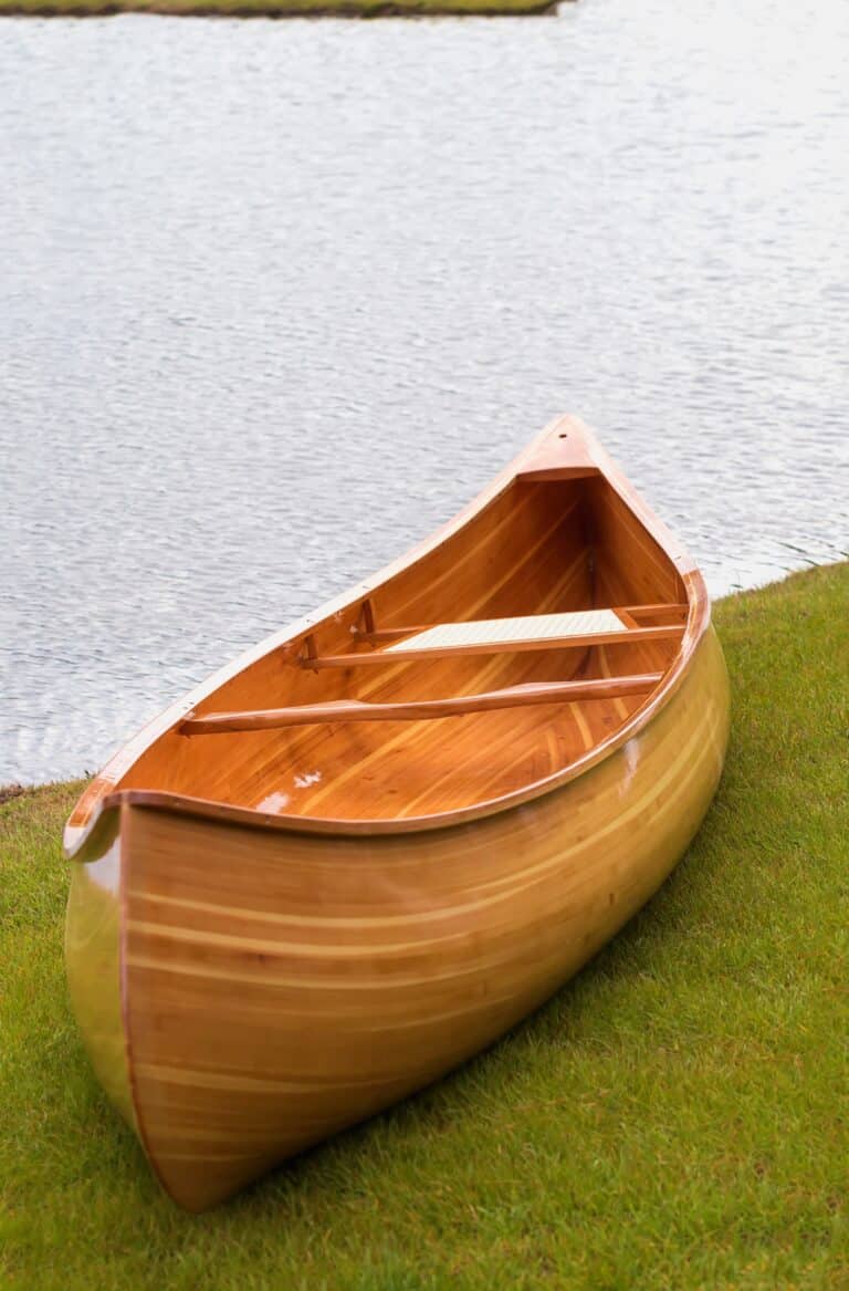 Cedar Strip Canoe by Kenneth Berregard