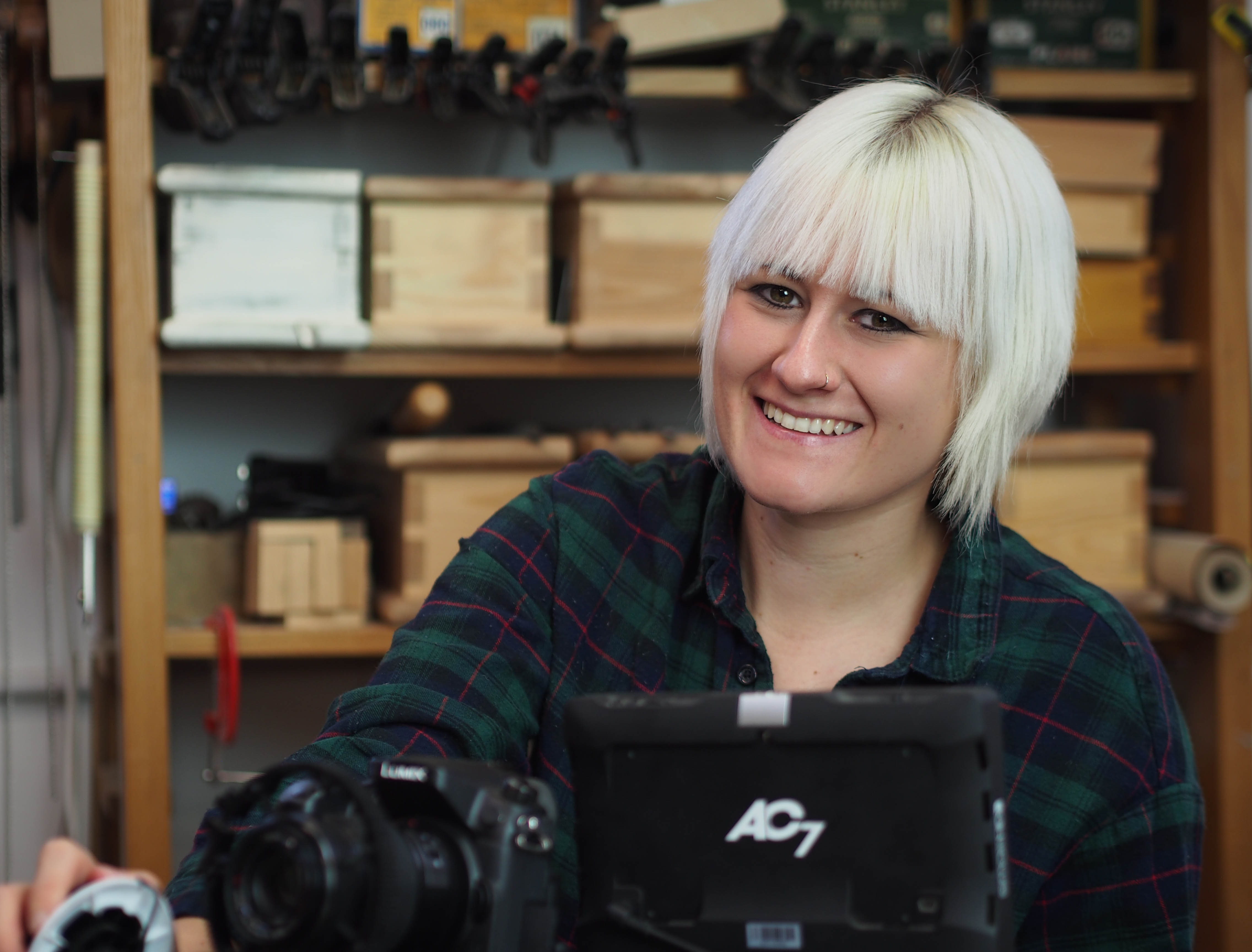 Eloise, Videographer at Woodworking Masterclasses