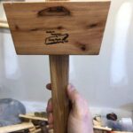 Fallen cherry tree becomes a joiner's mallet