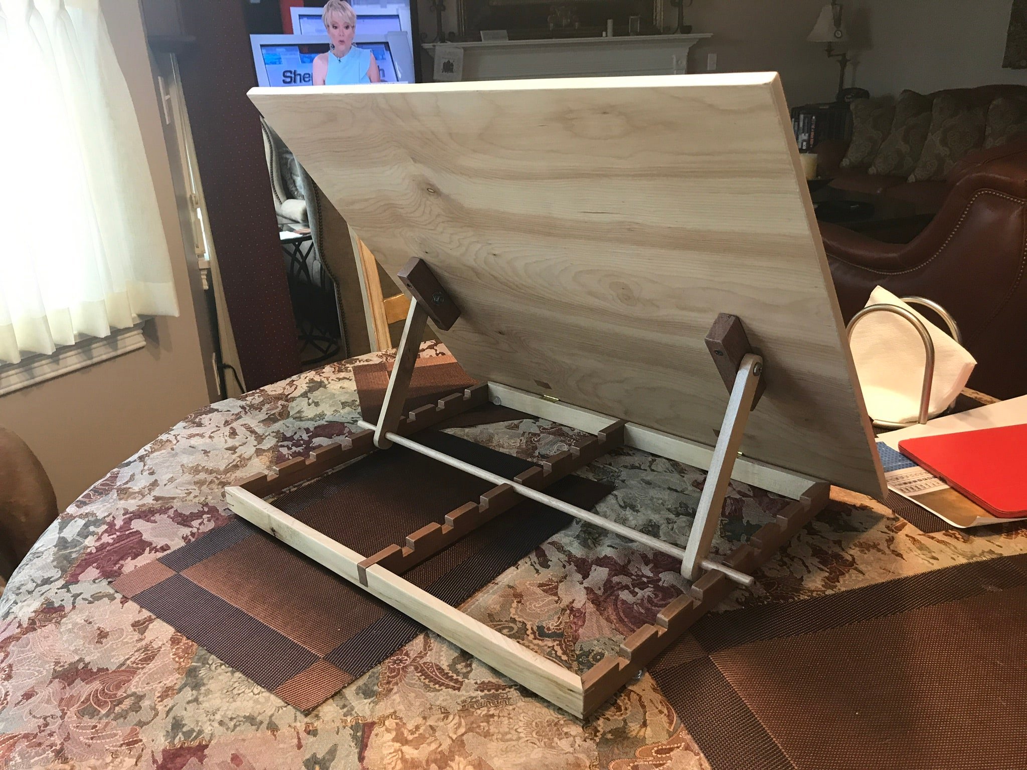 Adjustable Angled Craft Table by Kurt Schultz