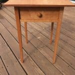 Shaker style table built from cherry.