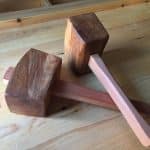spalted/regular beech mallets, finished with boiled linseed oil