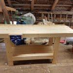 My new Workbench made from spruce wood.
