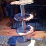 Maple leg and birch Rounds tiered table