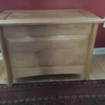 Blanket Chest in Maple with shellac.