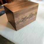 Walnut box I made for my daughter's sweet 16.