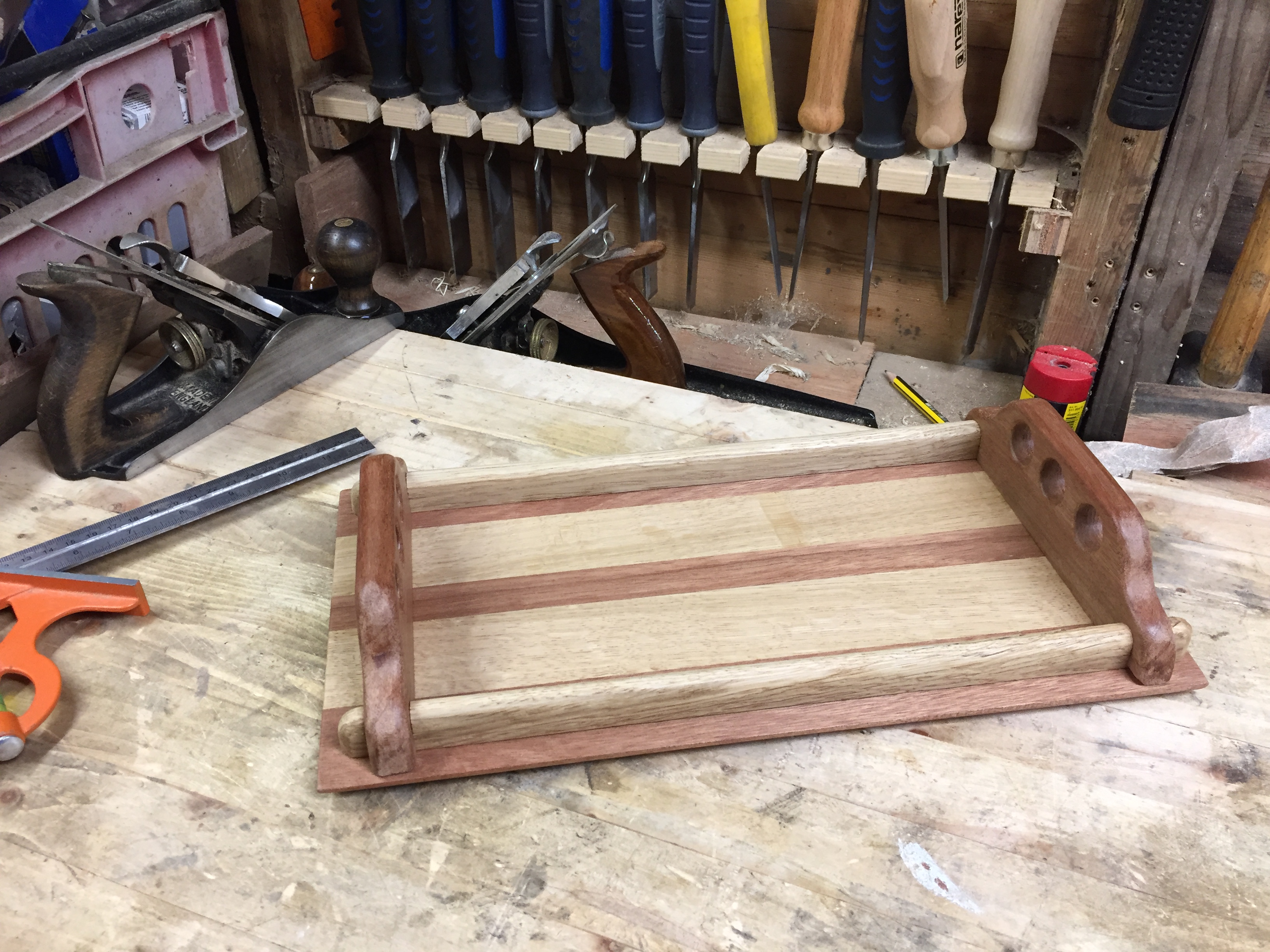 Wooden Tray by Kevin Pickup