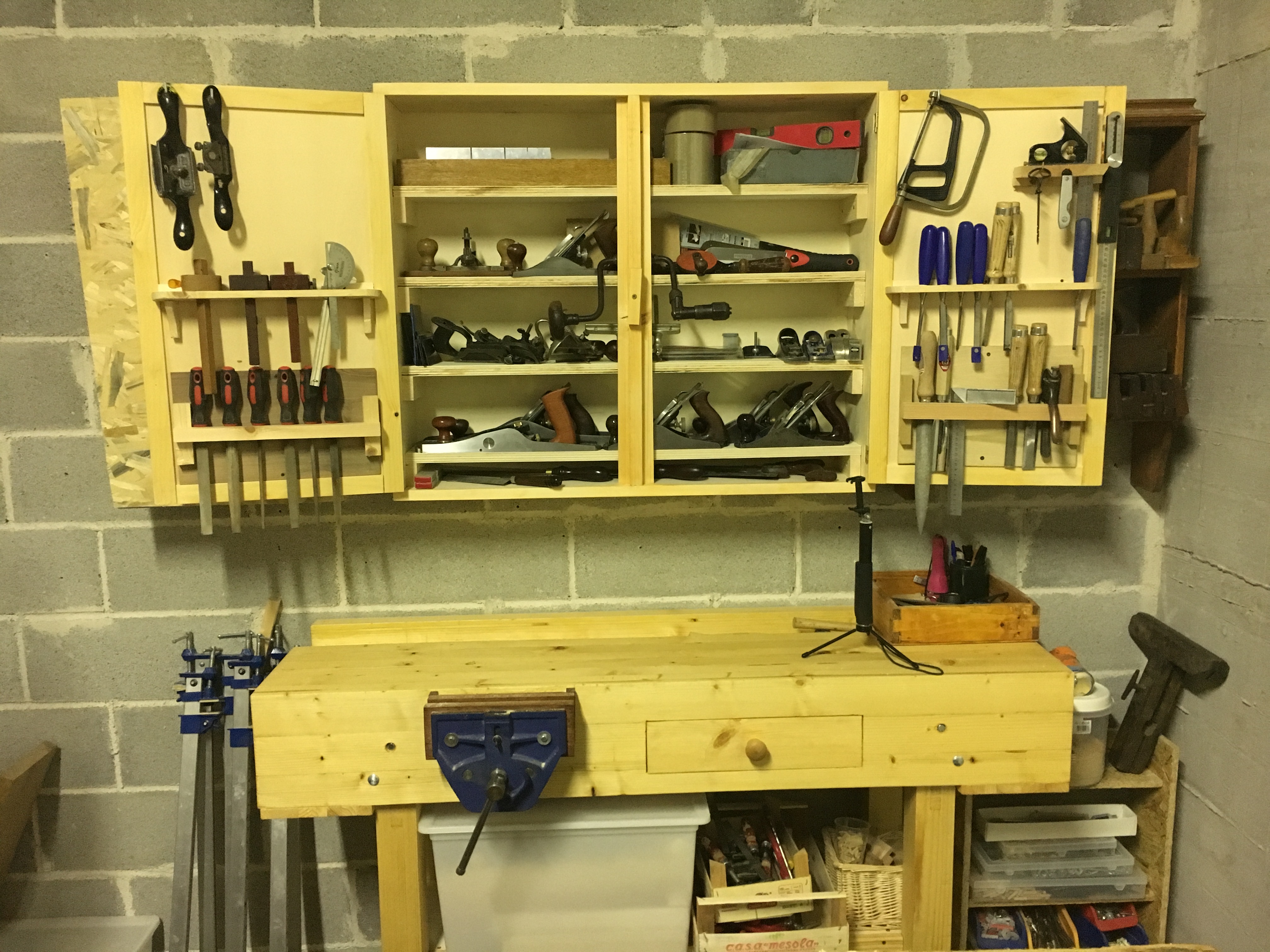 Workbench and Tool Cabinet by Giorgio
