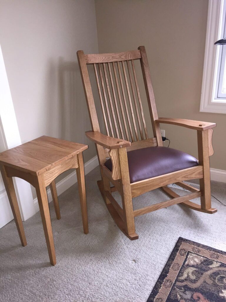 Oak Rocking Chair. Only took one million hours.