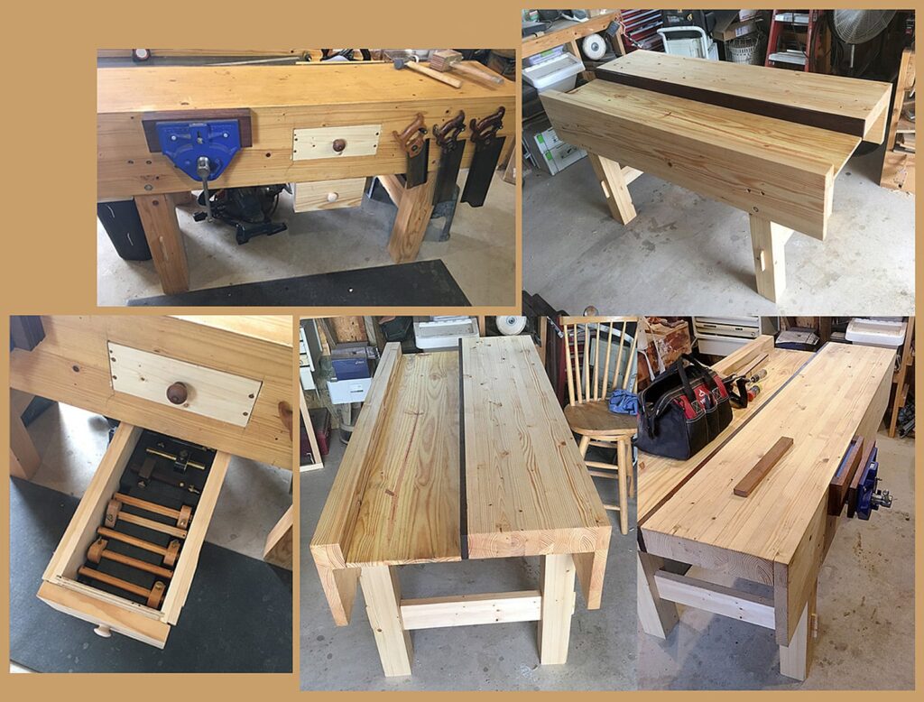 Sellers work bench modified smaller with accessories