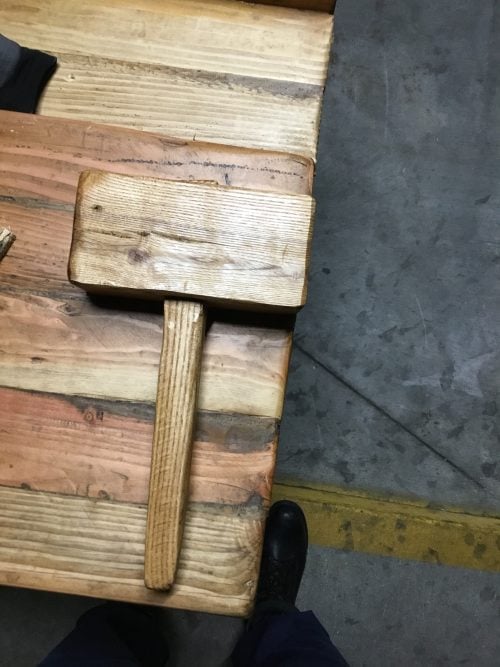 A Joiners Mallet made out of some type of wood which seams harder than pine. It is from a pallet at work that I thought would be of some use when building my mini workbench. I had to join two halves since I didn’t have a thicker piece. I decided to make a removable handle as Paul Sellers had done in his videos. All done by coming in early to work and whilst on my lunch breaks. Took over a year to decide what to do with this wood and two weeks to build. I cannot thank Paul, Izzy and everyone that are on your team. Your efforts are very motivating to me.