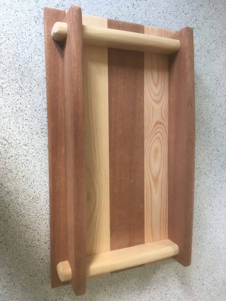 Made from softwood and Mahogany