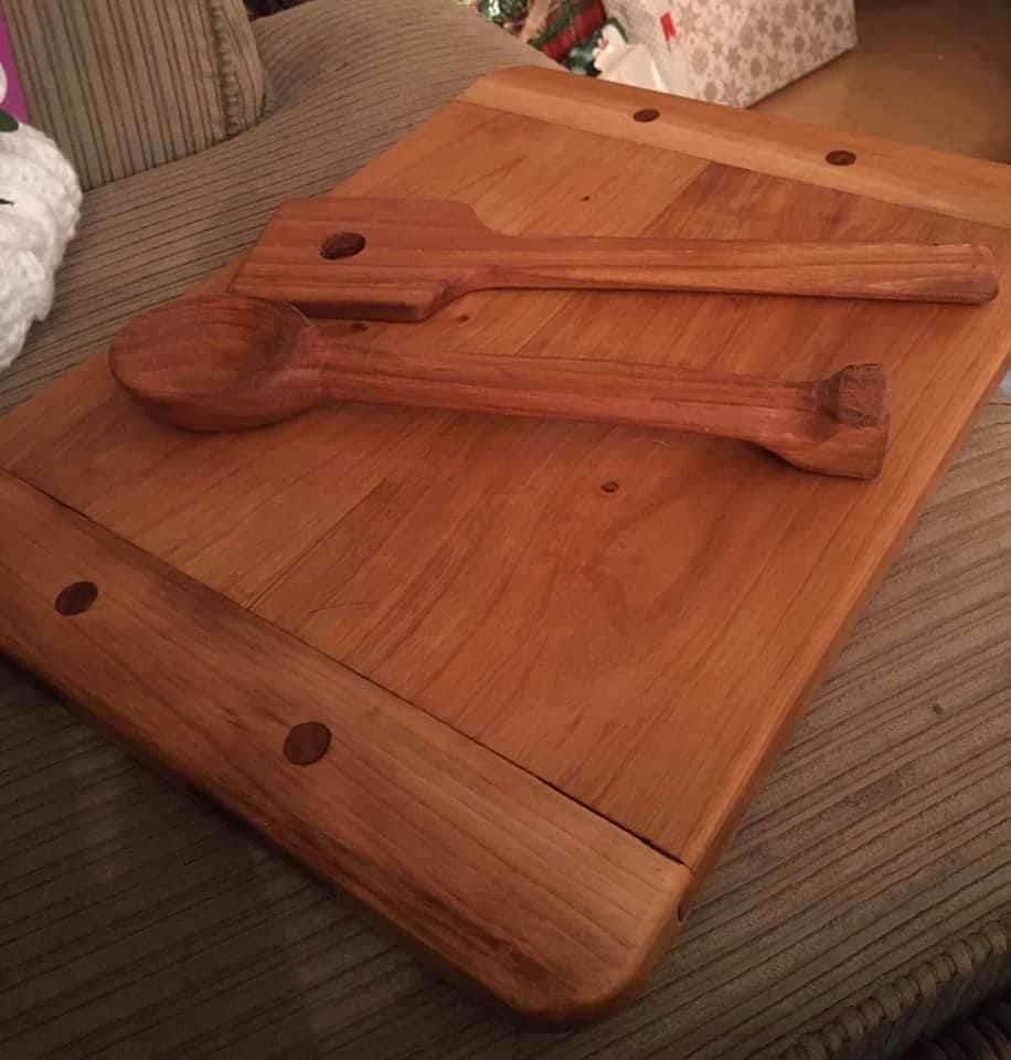 Cutting Board, Spatula and Spoon with assistance from timbermoose