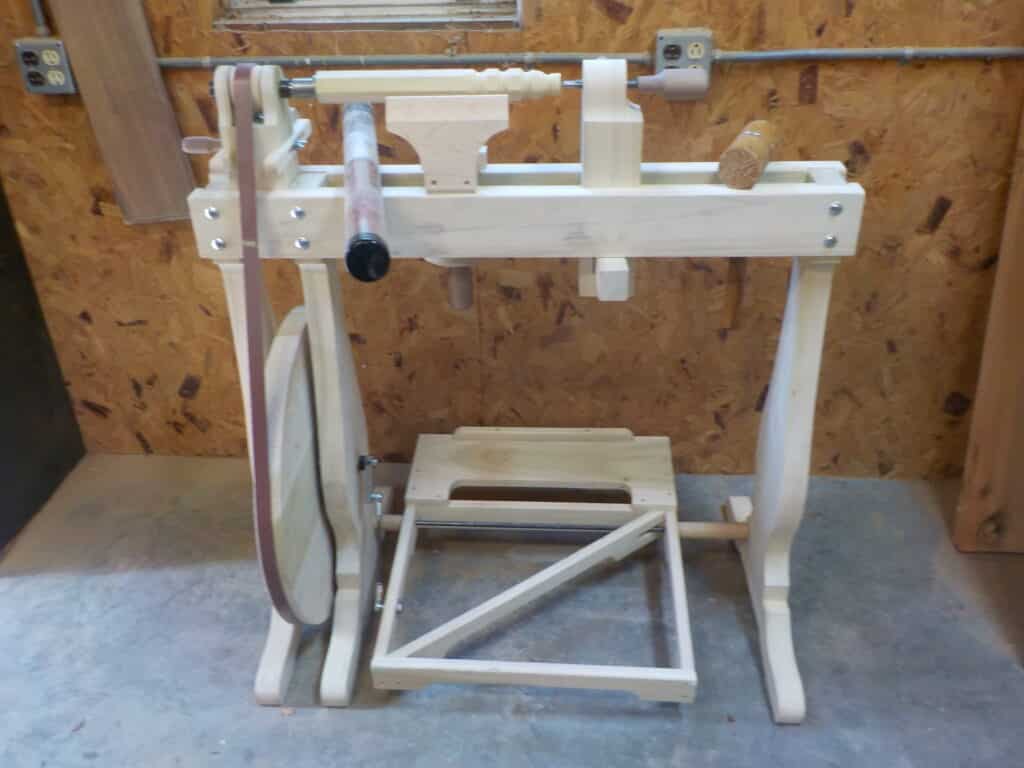 Continuous Motion Treadle Lathe by George Scales