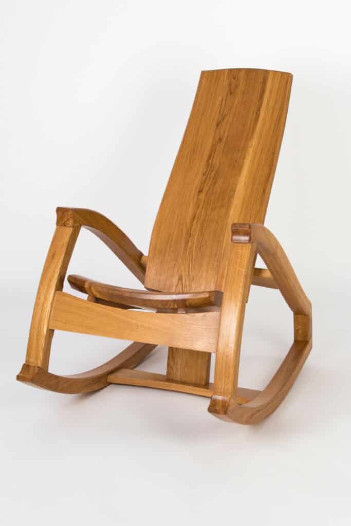 Own Design Rocking Chair in Oak by Norbert Pauli