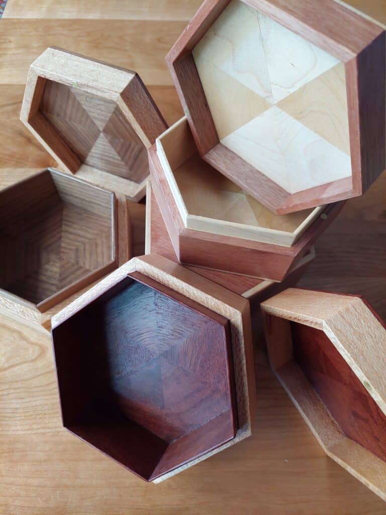 Hexagonal Boxes by Andrew Scott