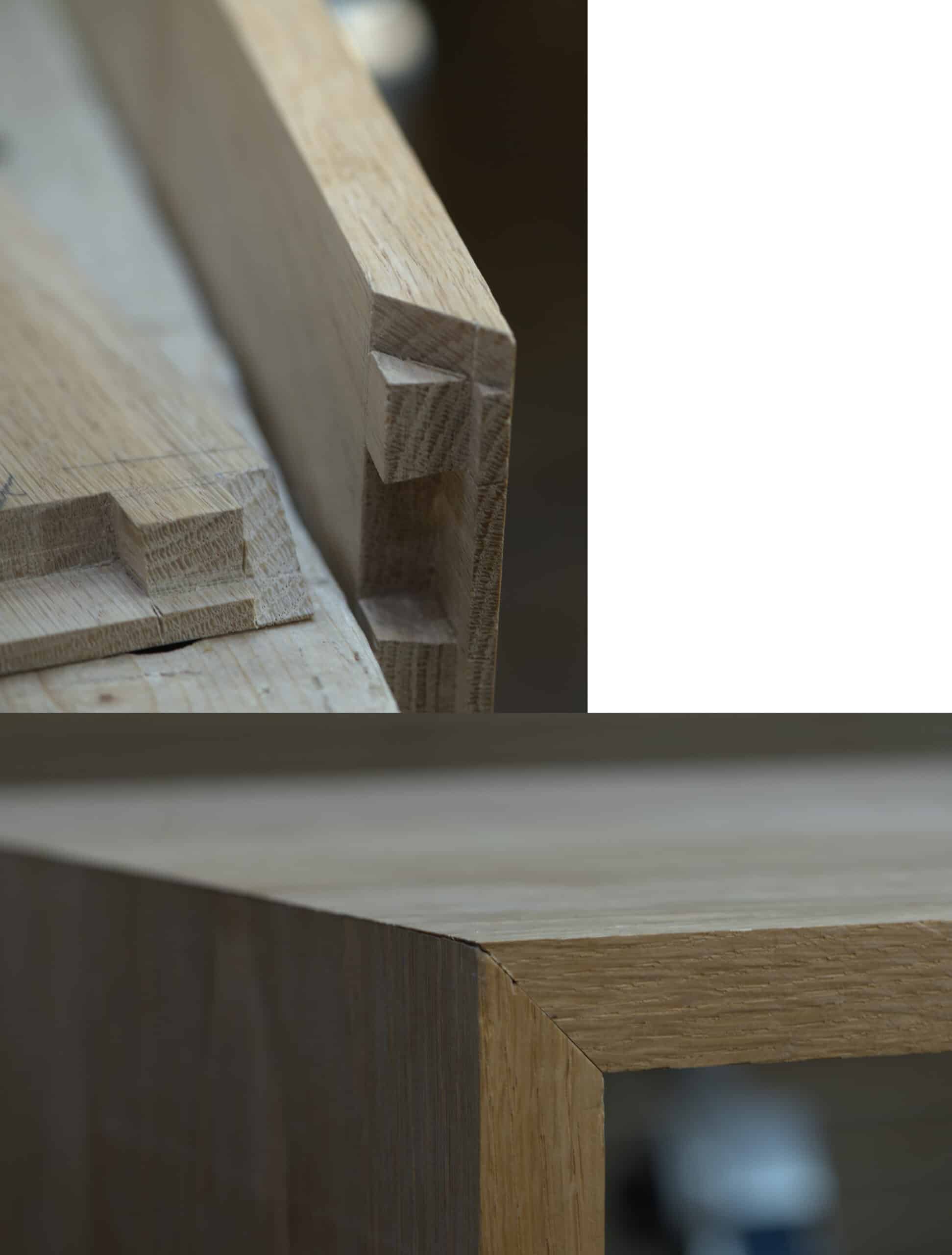 Concealed mitred dovetails