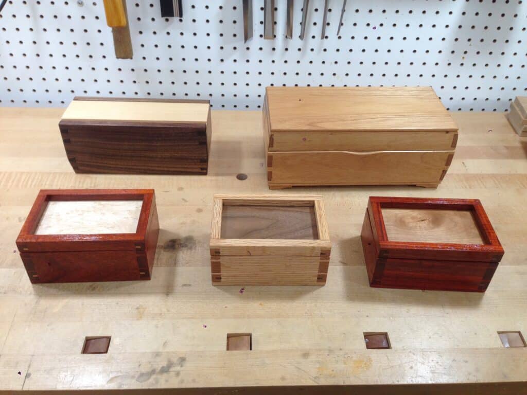 Various Dovetail Boxes by joeleonetti