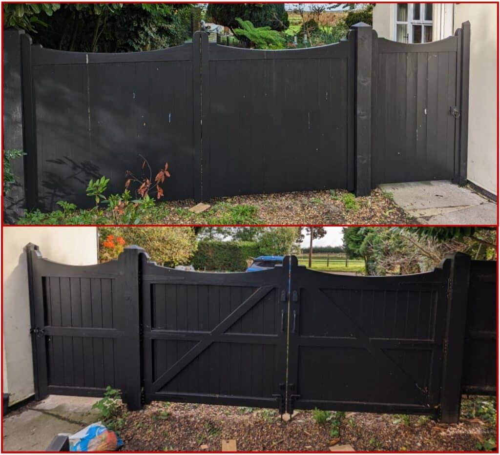 Large Double and Side Garden Gates by Trevor Molyneux